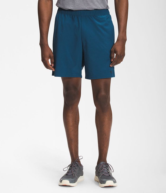 The North Face Shorts Wander Blue - Mens - Thailand TYGXJ-7049